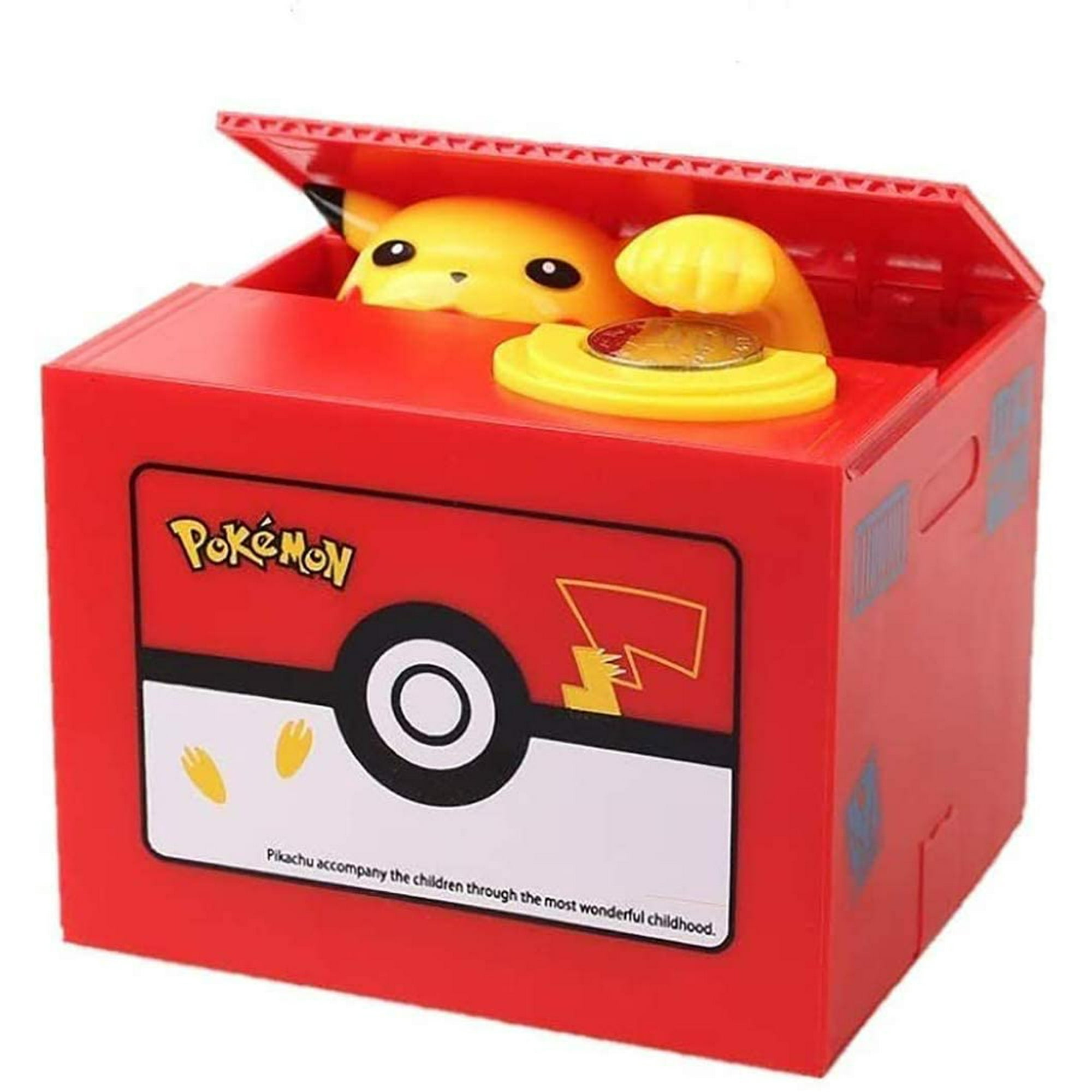 Interestingsport Limited Edition Creative Anmial Pikachu Automated Stealing Piggy Bank Toy Coin Bank Money Banks Coin Can for Kids 